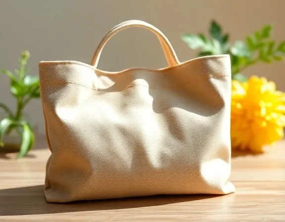 Canvas-Tasche mit Lederboden